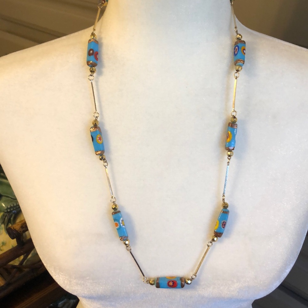 Ceramic bead necklace